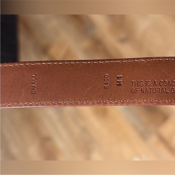 Coach Red Leather Belt with Gold Buckle main image 8
